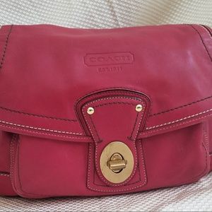 COACH "Ali" Legacy Leather Shoulder Handbag